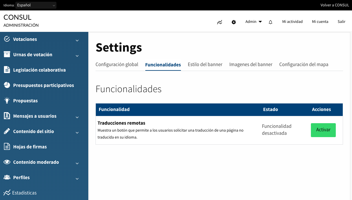 Active remote translations