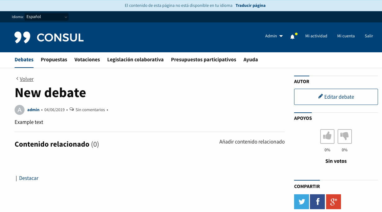 Display text and button