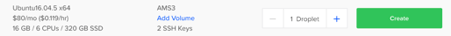 Digital Ocean create